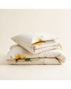 Mattei 100 % Cotton Sunflower Comforter Set (synthetic illustration; no displayed measurements)