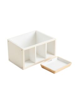 Meadow Branch Empty Coffee-Station Organizer - White