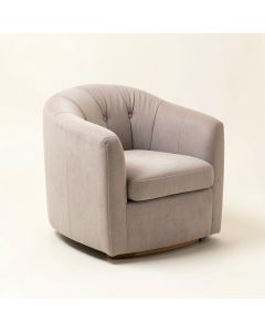 Giguere 29.5 '' Wide Tufted Polyester Barrel Chair (synthetic illustration; no displayed measurements)