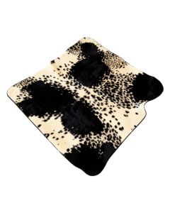 Freman Animal Print Cowhide Black/Beige Area Rug