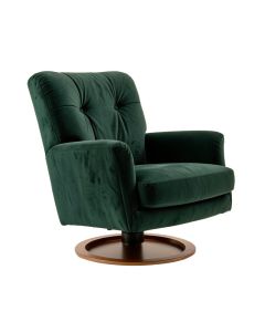 Quinton 33 '' Wide Tufted Velvet Swivel Lounge Chair (synthetic illustration; no displayed measurements)