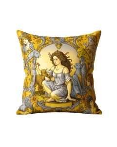 Alphonse Mucha Zodiac Euro Pillow Cover (synthetic illustration; no displayed measurements)