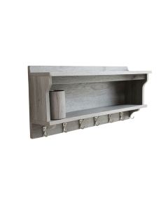 Dawn Crest Wall-Mounted Entryway Organizer Shelf - Gray (synthetic illustration; no displayed measurements)