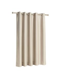 Linen Solid Color Sheer Grommet Single Curtain Panel