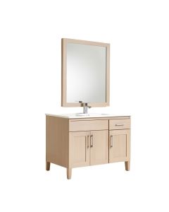 32 '' Single Bathroom Vanity Set With Mirror (synthetic illustration; no displayed measurements)