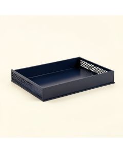 Birch Dale Empty Under-Desk Cable Tray - Navy (synthetic illustration; no displayed measurements)