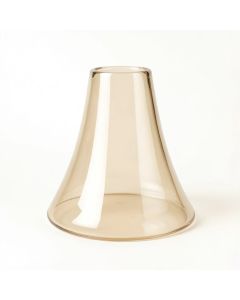 4.75 '' H Glass Bell Lamp Shade ( Screw On ) In Beige (synthetic illustration; no displayed measurements)