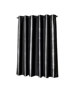 Wacker Shibori Print Striped Blackout Thermal Grommet Single Curtain Panel