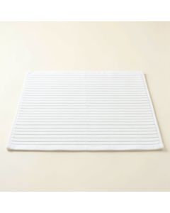 Holly Canyon Bath Mat - White (synthetic illustration; no displayed measurements)