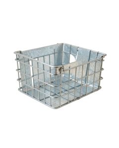 Galvanized Divided Organizer Metal/Wire Crate