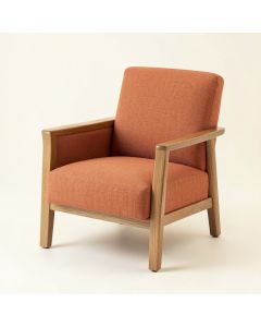 Cliff Arc Upholstered Armchair (synthetic illustration; no displayed measurements)
