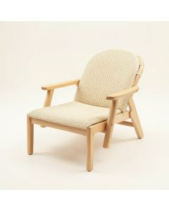Pine Bluff Outdoor Lounge Chair - Ivory (synthetic illustration; no displayed measurements)