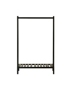 Laurel Crest Empty Garment Rack - Black (synthetic illustration; no displayed measurements)