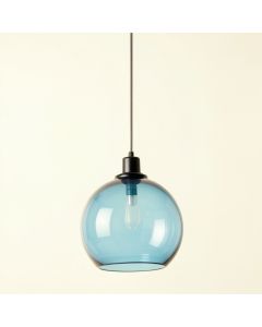 Laurel Branch Pendant Light Suspended From One Plain Cable - Blue (synthetic illustration; no displayed measurements)