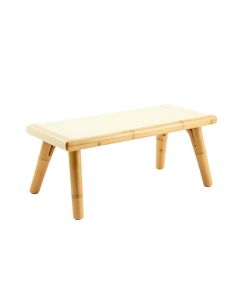 Slate Edge Indoor Bench - Ivory (synthetic illustration; no displayed measurements)
