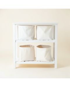 Birch Dell Laundry Sorting Station With Plain Removable Bags - White (synthetic illustration; no displayed measurements)