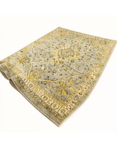 Hillsby Oriental Blue/Yellow/Gray Area Rug (synthetic illustration; no displayed measurements)