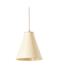 Laurel Bridge Pendant Light Suspended From One Plain Cable - Cream