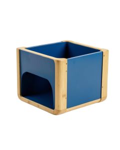 Hazel Dell Empty Furniture-Style Litter Enclosure - Blue (synthetic illustration; no displayed measurements)