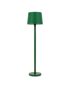 Ash Branch Floor Lamp With A Plain Fabric Shade - Green (synthetic illustration; no displayed measurements)