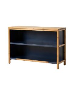 Glen Arc Low Bookcase - Navy