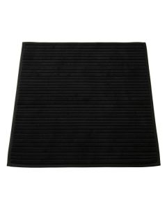 Linden Bridge Bath Mat - Black (synthetic illustration; no displayed measurements)