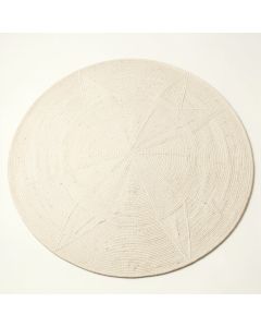 Hazel Crest Round Area Rug - Cream (synthetic illustration; no displayed measurements)