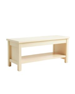 Oak Falls Indoor Bench - Cream (synthetic illustration; no displayed measurements)