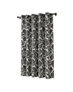 Willingboro Cotton Blend Damask Room Darkening Rod Pocket Single Curtain Panel