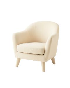 Clay Branch Upholstered Armchair - Cream (synthetic illustration; no displayed measurements)