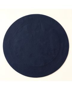 Harbor Canyon Round Area Rug - Navy (synthetic illustration; no displayed measurements)