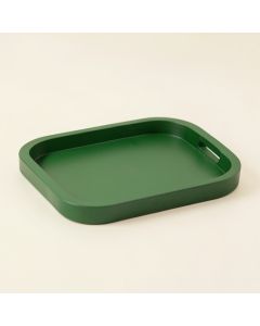 Slate Arc Serving Tray - Green (synthetic illustration; no displayed measurements)
