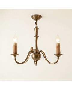 Canton 5 - Light Candle Style Globe Chandelier With Wood Accents (synthetic illustration; no displayed measurements)