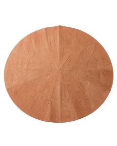 Hazel Bend Round Area Rug - Terracotta