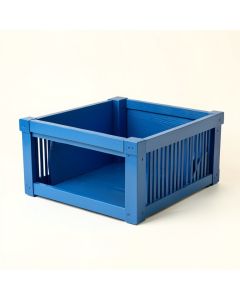 Spruce Branch Empty Furniture-Style Pet Crate - Blue (synthetic illustration; no displayed measurements)