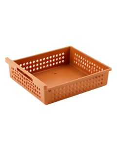 Hill Field Empty Under-Desk Cable Tray - Terracotta (synthetic illustration; no displayed measurements)