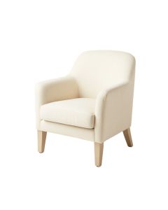 Braconi Upholstered Dining Chair In Cream (synthetic illustration; no displayed measurements)