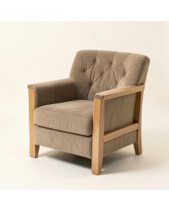 Ascanio 28.5 '' Wide Tufted Polyester Armchair (synthetic illustration; no displayed measurements)