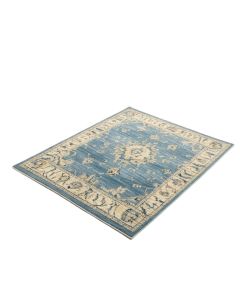 Elliott Ivory/Peacock Blue Area Rug (synthetic illustration; no displayed measurements)