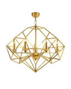 6 - Light Unique / Statement Geometric Chandelier