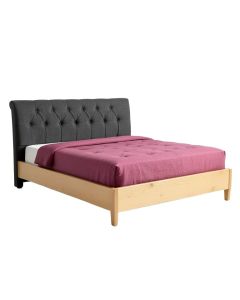 Apolo Tufted Upholstered Low Profile Standard Bed