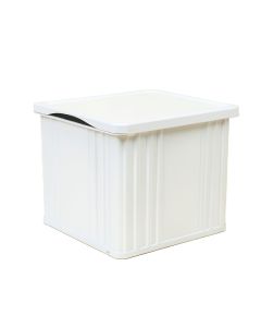 River Arc Closed Outdoor Storage Box - White