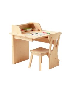 Glaser Kids Writing Desk And Chair Set With Kids Hutch