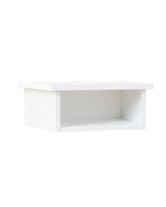 Clay Brook Wall-Mounted Shelf - White (synthetic illustration; no displayed measurements)