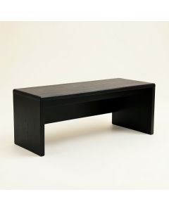Dawn Bend Indoor Bench - Black (synthetic illustration; no displayed measurements)