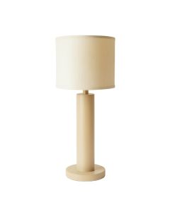 Flint Branch Floor Lamp With A Plain Fabric Shade - Beige (synthetic illustration; no displayed measurements)