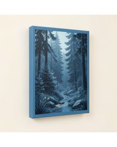 Holiday Hygge Forest Scene By Cathy Walters - Wrapped Canvas Print (synthetic illustration; no displayed measurements)