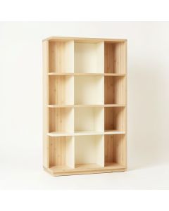 Oak Edge Freestanding Bookcase - Cream (synthetic illustration; no displayed measurements)