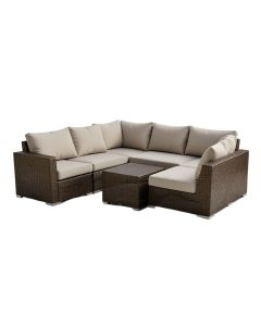 Aleithia 6 Piece Patio Sectional Seating Group With Cushions