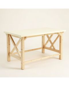 Rowan Bluff Empty Workshop Workbench - Cream (synthetic illustration; no displayed measurements)